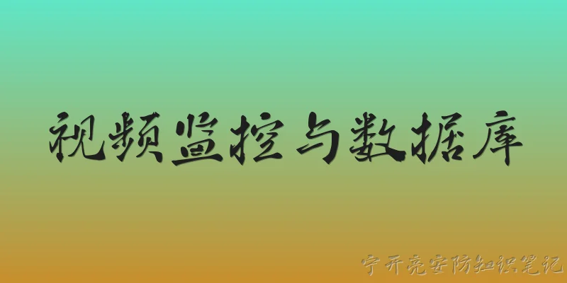 视频监控与数据库