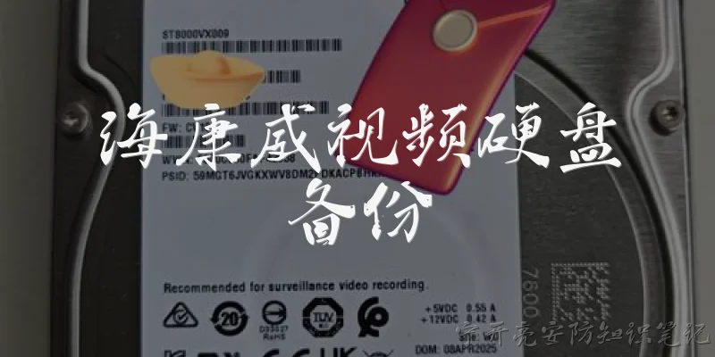 Hikvision video hard drive backup